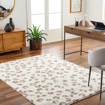 Livabliss Birmingham Animal Print Plush Area Rug