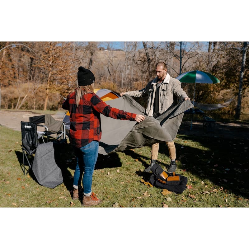 Stansport Heavy-Duty Canvas Tarp 6' x 8' - O.D. Green