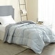 preview thumbnail 2 of 1, Glacier Gray/Alloy Reversible Comforter - Oversized Bedding