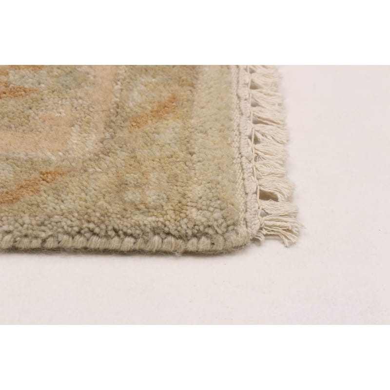 ECARPETGALLERY Hand-knotted Royal Oushak Light Blue Wool Rug - 4'0 x 6'1