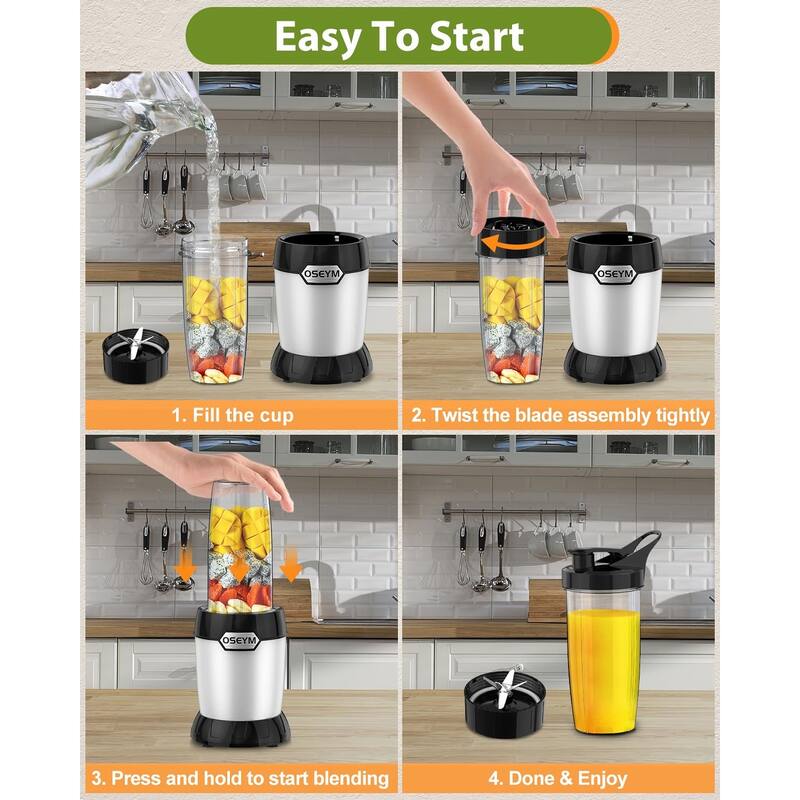 Blender for Shakes & Smoothies, Large Size Personal Blenders for