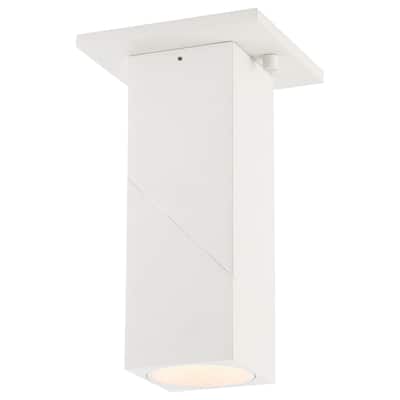Transformer 1-light White LED Flush Mount
