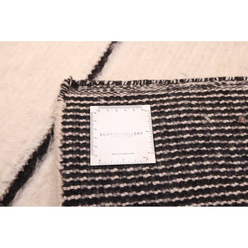 ECARPETGALLERY Hand-knotted Tangier Ivory Wool Rug - 5'3 x 7'8