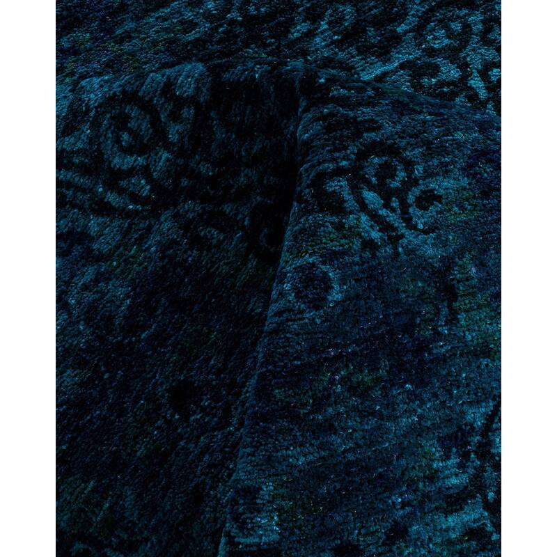 Vibrance One-of-a-Kind Hand-Knotted Area Rug - Blue, 10' 1" x 13' 8" - 10' 1" x 13' 8"
