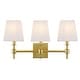 preview thumbnail 8 of 13, SAFAVIEH Home Lighting Collection Clelia 21" Modern & Contemporary Wall Sconce (3-bulb)