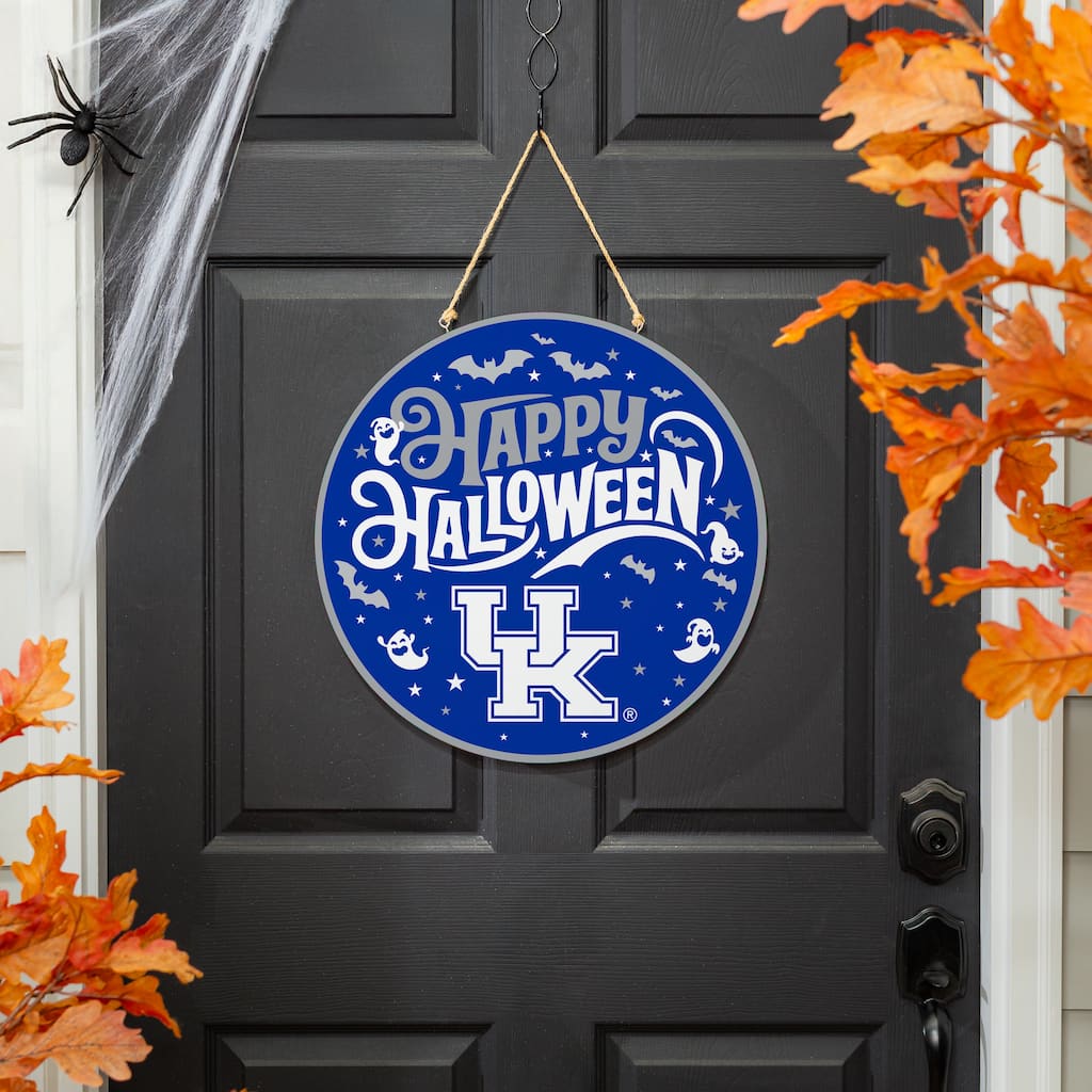 University of Kentucky 18" x 18" Halloween Door Décor Wall Sign