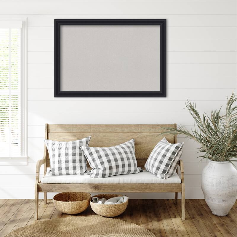 Dalat Black Framed Cork Board - Bulletin Board, Organization Board, Pin Board