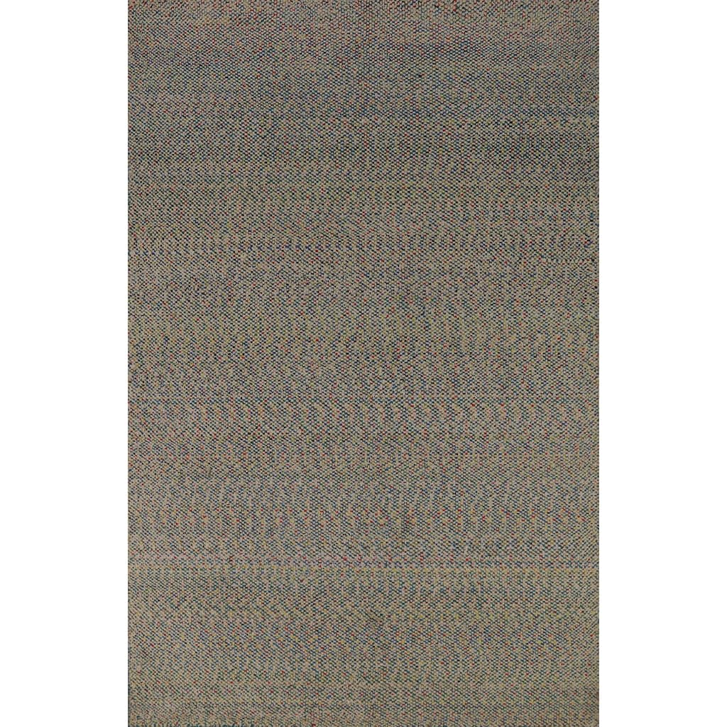 All-Over Moroccan Oriental Area Rug Handmade Wool Carpet - 4'11" x 7'8"