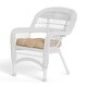 preview thumbnail 41 of 41, Portside Coastal White Outdoor Wicker Dining Set (5-Piece)
