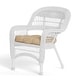 preview thumbnail 13 of 39, Portside Coastal White Outdoor Wicker Seating Set (4-Piece)