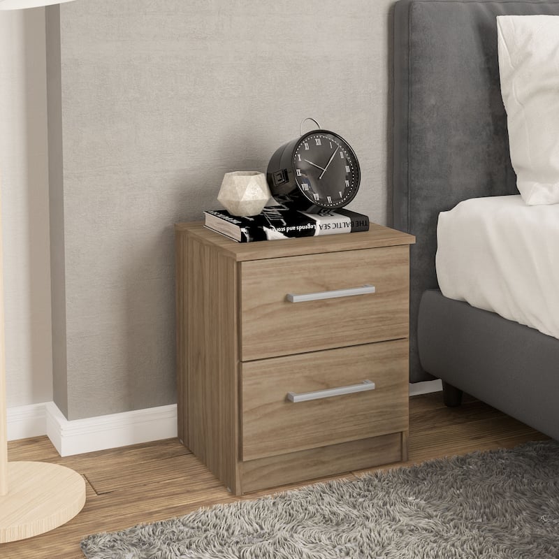 Polifurniture Juliette Modern 2 Drawer Nightstand