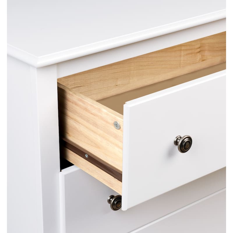 Copper Grove Periyar White 2-drawer and Open Cubbie Nightstand