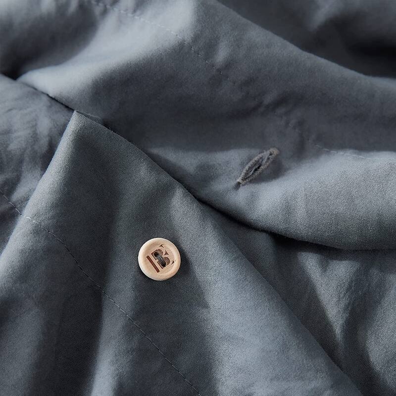 Natural Loft Oversized Comforter Set - Faded Black