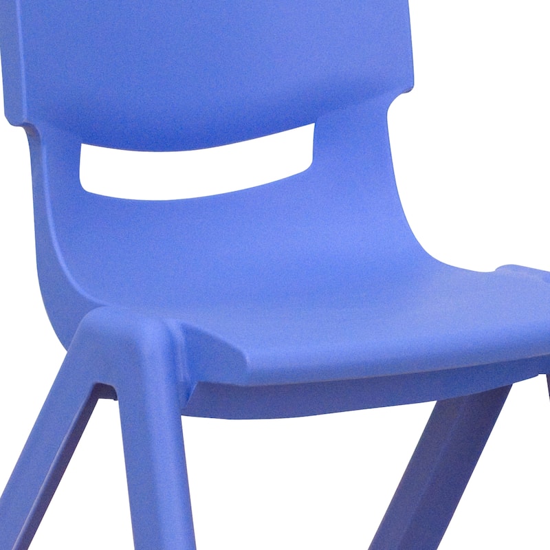 10PK Plastic Stackable Preschool Chair, 10.5" Seat Height - 14"D x 12.5"W x 20"H