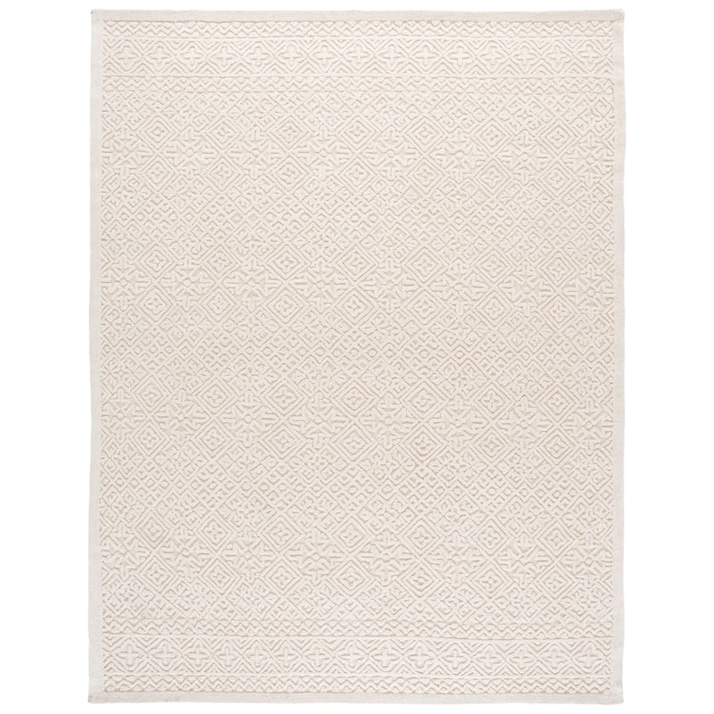 SAFAVIEH Handmade Textural Rachna Wool Rug - 8' x 10' - Ivory