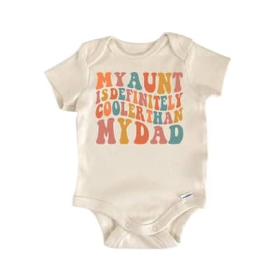 My Aunt - Baby Boy Girl Clothes Infant Bodysuit Funny Cute Newborn
