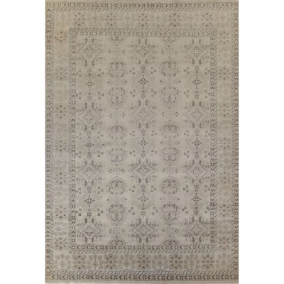 Oushak Indian Large Rug Handmade Wool Carpet - 9'10"x 13'9"