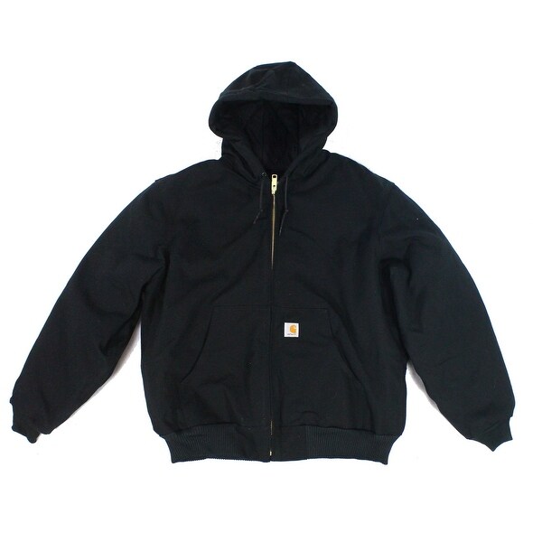 carhartt black hooded jacket