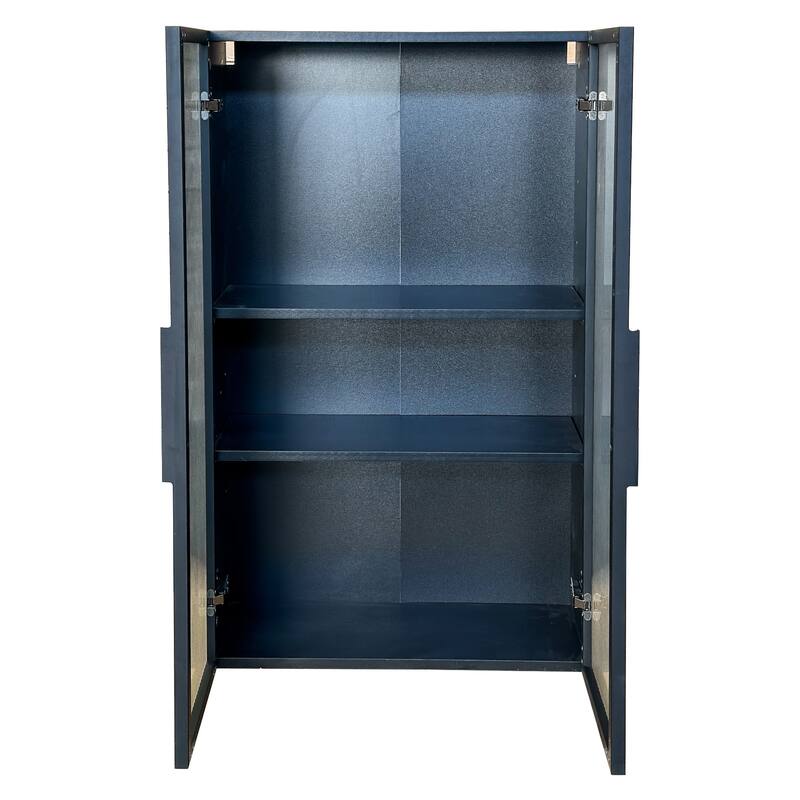 Wall Mounted Storage Cabinet with Glass Door, Bathroom & Kitchen Wall Cabinet for Bathroom, Toilet & Balcony