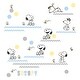 preview thumbnail 1 of 1, Lambs & Ivy My Little Snoopy™ & Woodstock Blue/Yellow/Gray Wall Decals/Appliques