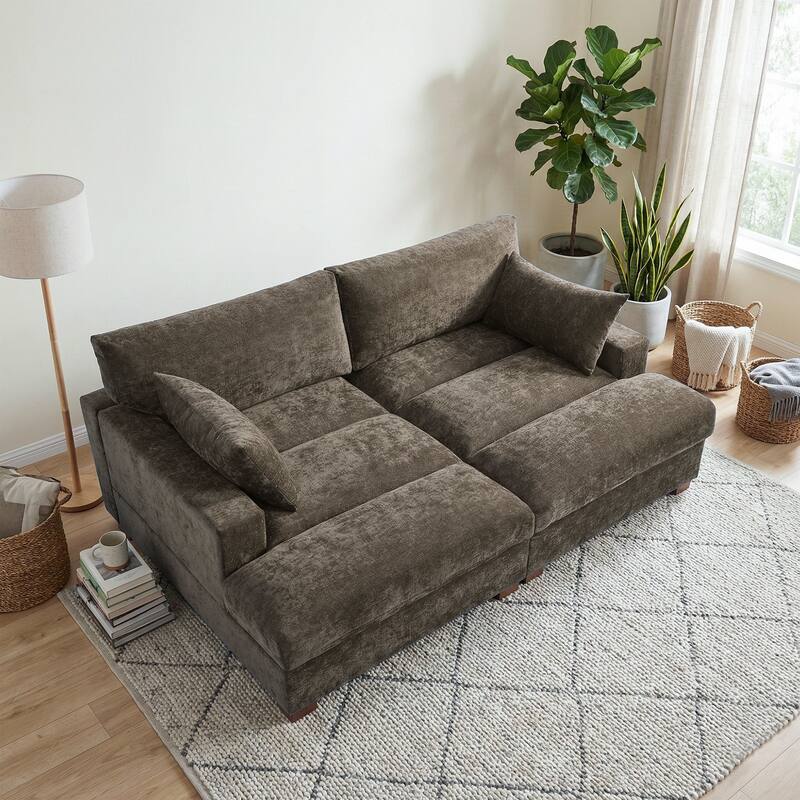 Modern Modular Sectional Sofa Chaise Couch Bed