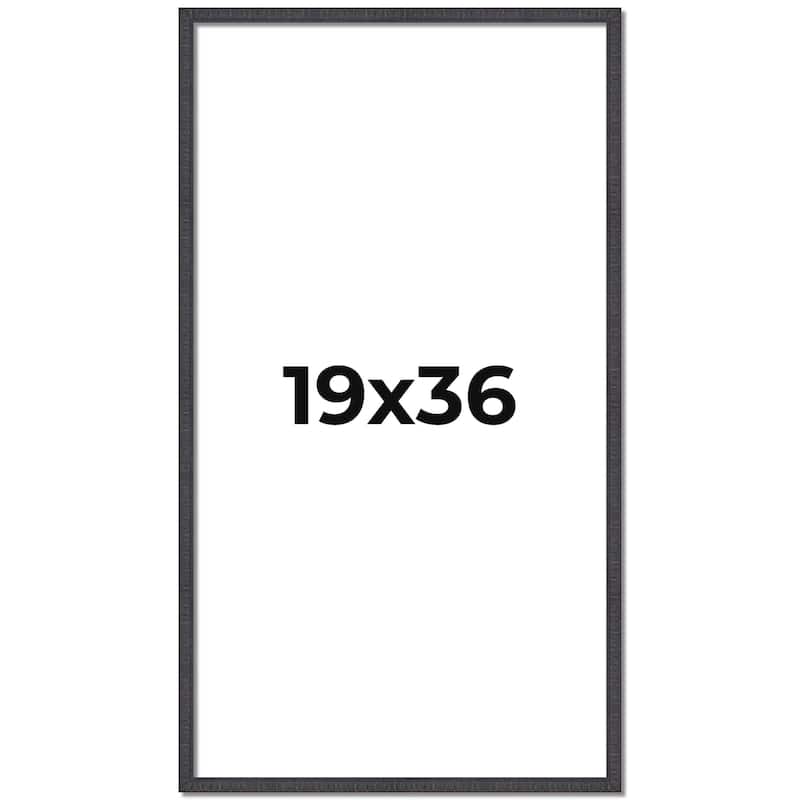 19x36 Frame Brown Solid Wood Picture Frame - Complete Modern Photo