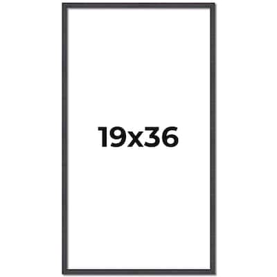 19x36 Frame Brown Solid Wood Picture Frame - Complete Modern Photo