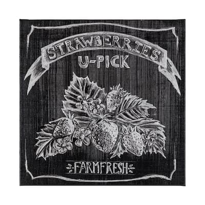 Farm Fresh Strawberries (38 x 38) Canvas Art Print