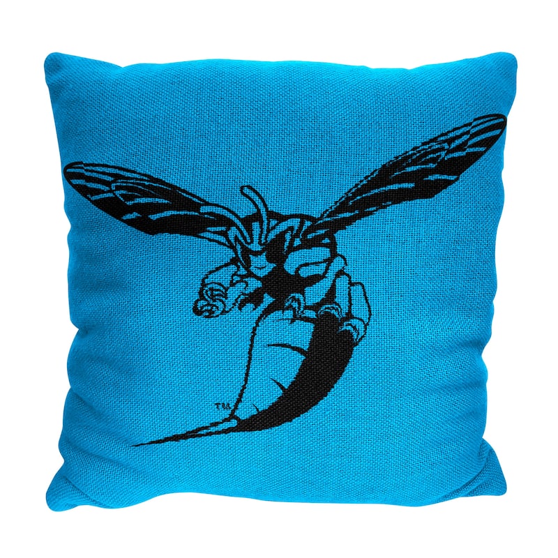 NCAA Delaware State Hornets Homage 20 Inch Jaquard Pillow