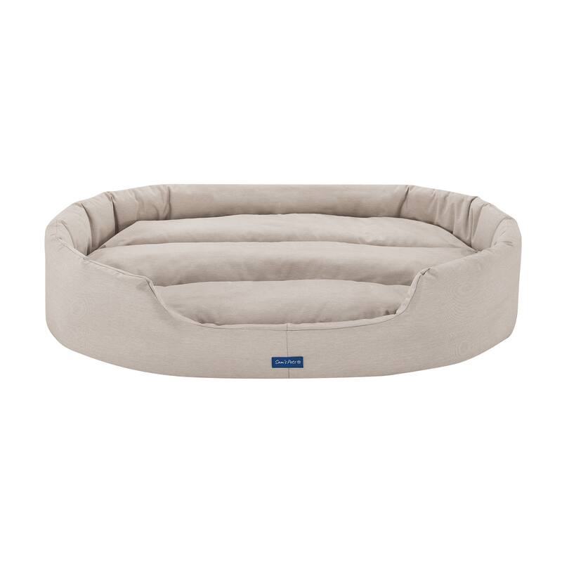 Sam's Pets Missy® Round Dog Bed - Large - Beige