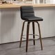 preview thumbnail 57 of 198, 26"/29" Faux Leather Swivel Bar/Counter Stools, Set of 2/3 Single - Black - Bar Height