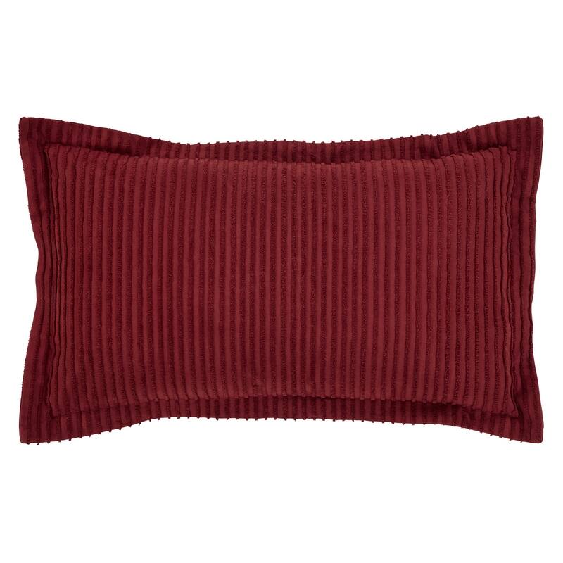 Better Trends Jullian Bold Stripes Design 100% Cotton Tufted Shams Machine Washable Tumble Dry