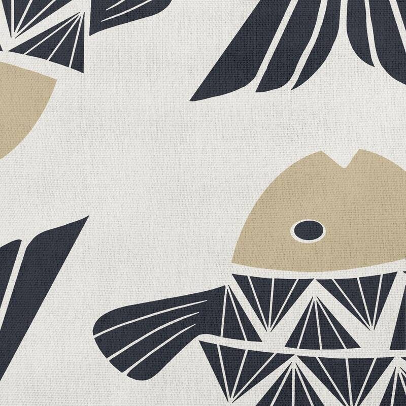 Big Fish Nautical Indoor/Outdoor Throw Pillow