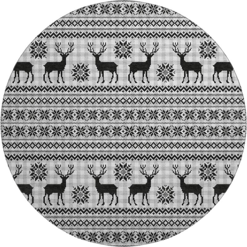 Premium Washable Super Soft Christmas Reindeer Mayfield Rug