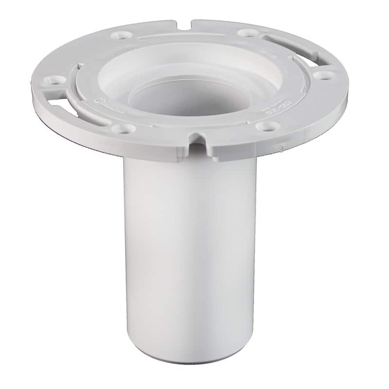 Jones Stephens C50308 3 PVC Closet Flange With Long Barrel - Natural