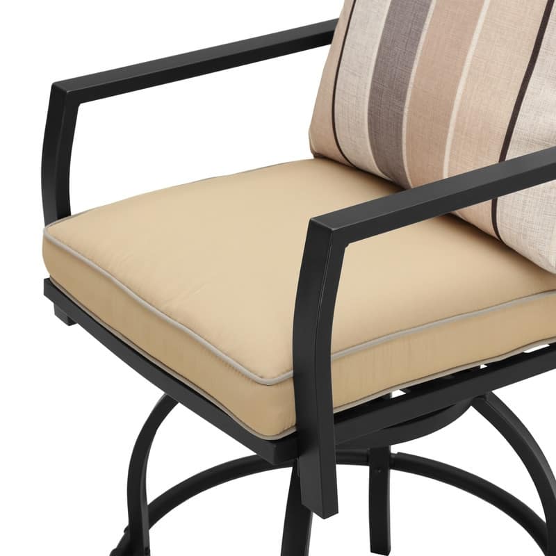 Patio Festival High Seating Swivel Chairs (Set of 2)