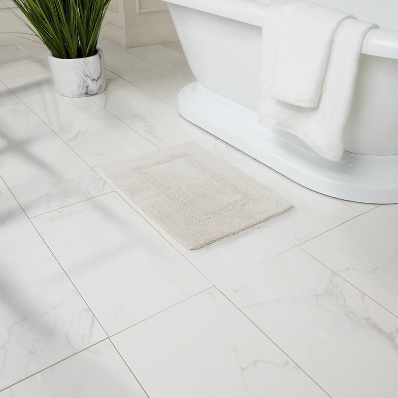 Fabstyles Basix Soft & Absorbent Reversible Cotton Bath Rug