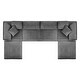preview thumbnail 19 of 75, Commix Down Filled Overstuffed Velvet 6-Piece Sectional Sofa