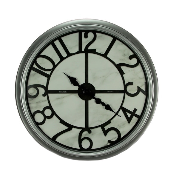 Round Bevel Frame Oversize Wall Clock 30 Inch - 30 X 30 X 3 inches