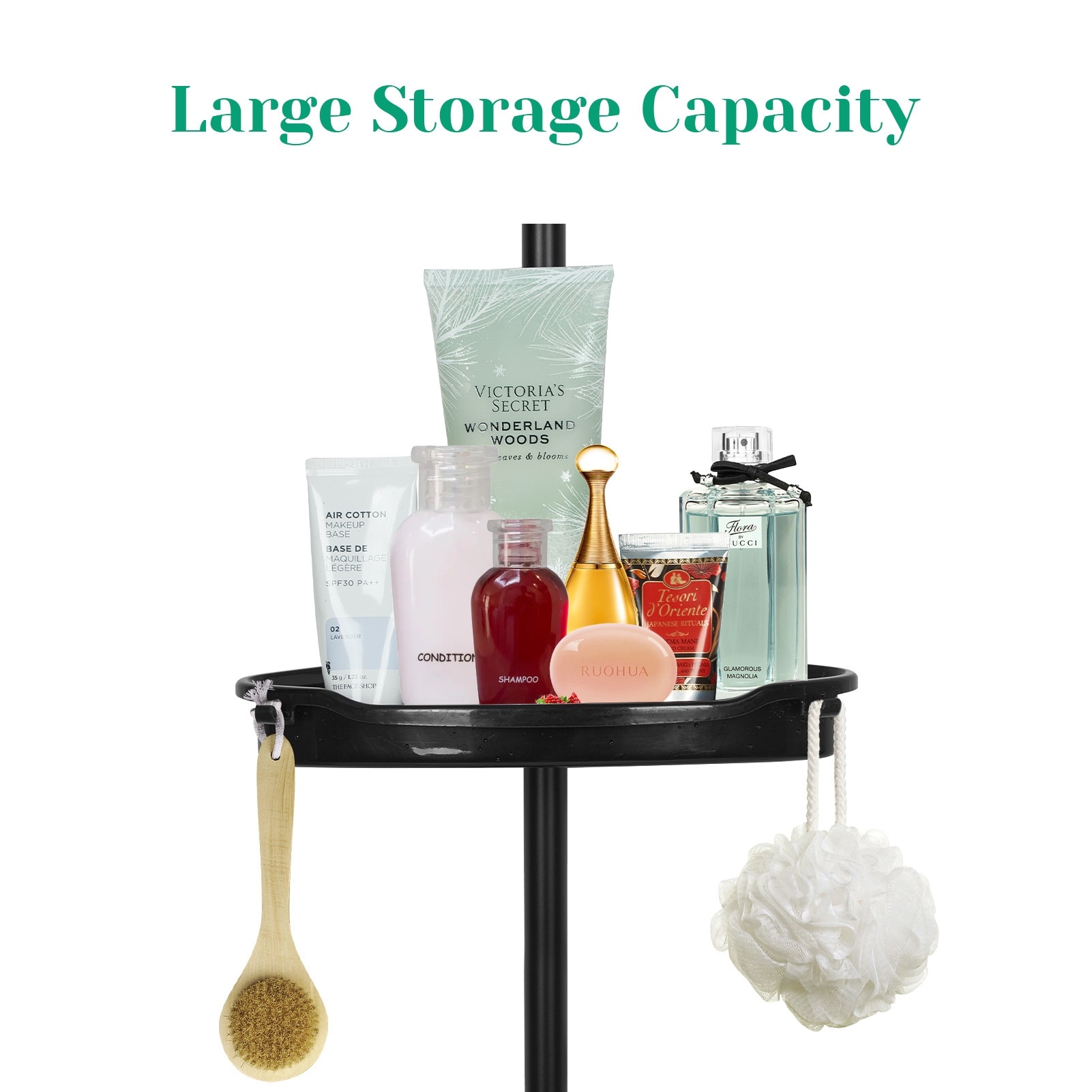 Shower Caddy Corner, 4-Tier Adjustable Shelves, up to 123 Inch - Bed Bath &  Beyond - 38103774