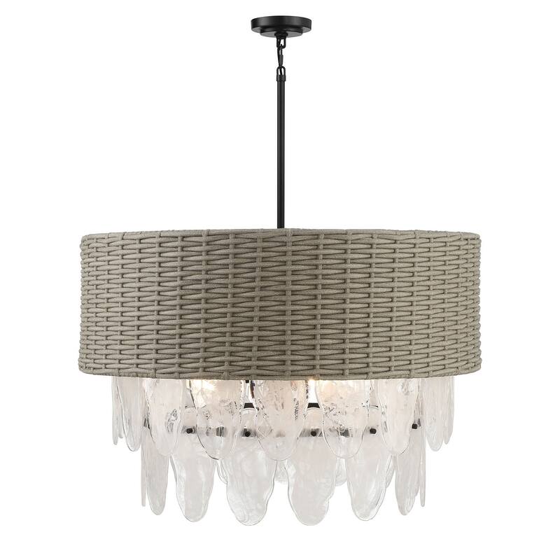 Minka Lavery 5297 Breaker Isle 9 Light 33" Wide Crystal Pendant