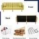 preview thumbnail 12 of 22, Convertible Futon Sofa Bed with Two Pillows, Modern Upholstered Sleeper Sofa Couch with 3 Adjustable Backrests