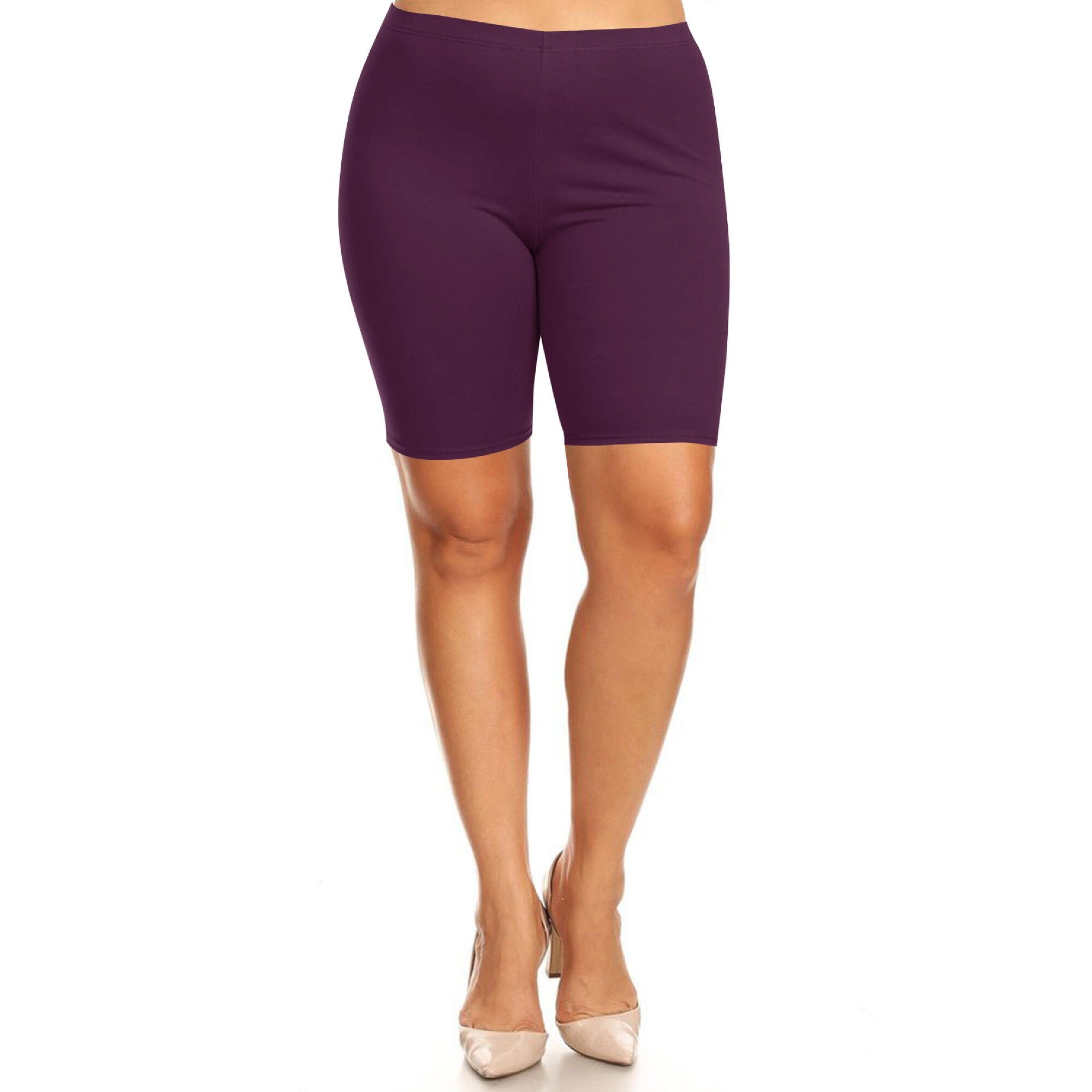 purple biker shorts