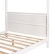 preview thumbnail 6 of 22, Modern Canopy Queen/Full Platform Bed with Stylish Headboard and Support Legs