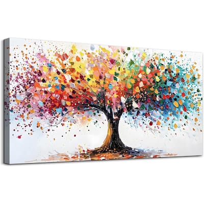 Colorful Tree Landscape Wall Paintings