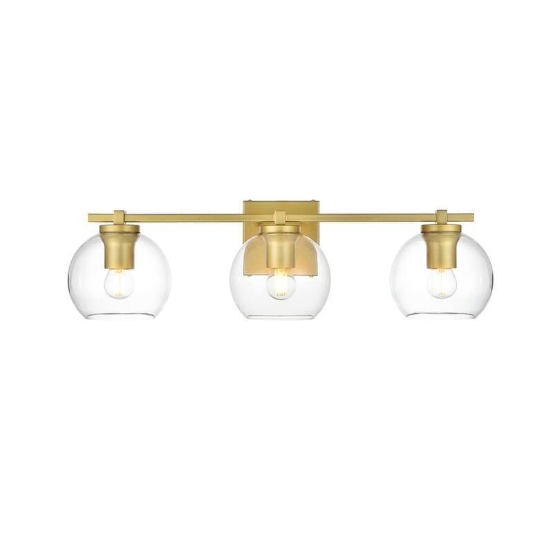 Julian 1 Light Black and Clear Bath Sconce