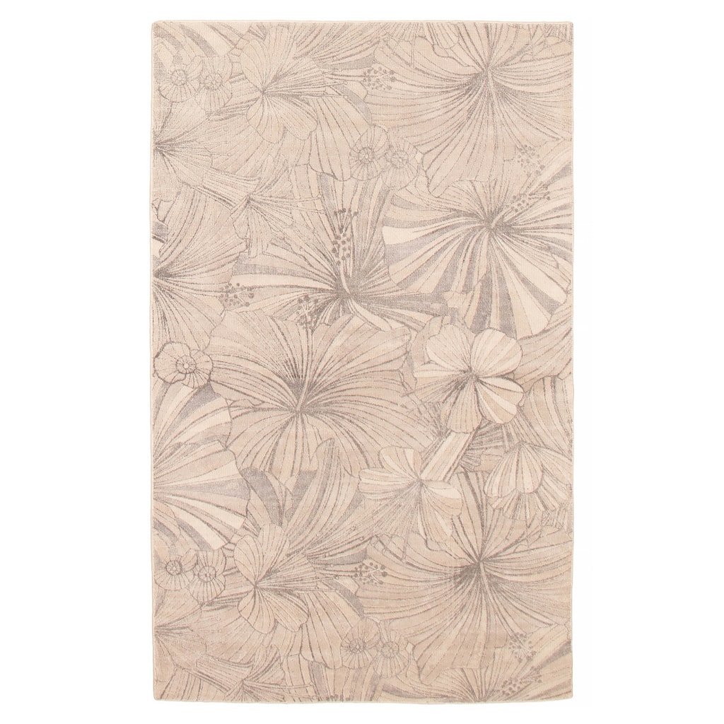ECARPETGALLERY Hand-knotted Kashkuli Gabbeh Beige Silk Rug - 5'0 x 8'1