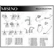 preview thumbnail 13 of 17, Miseno Bella Widespread Bathroom Faucet - Includes Brass Pop-Up Drain