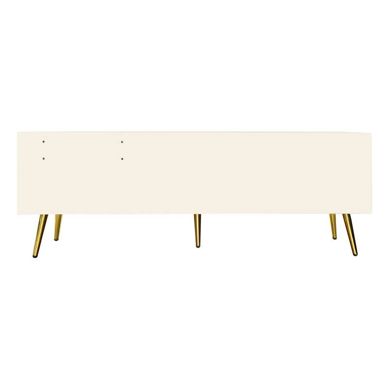 Modern Shoe Storage Bench with Storage Cabinet and Upholstered Cushions, Entryway Bench with Open Compartment for Living Room