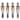 Stainless Steel 14mm HSS Drill Bit Hole Saw Set of 4 - 14x14mm